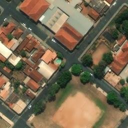 Sand Volleyball Court in Santa Rosa de Viterbo, SP — aerial view