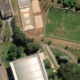 Sand Volleyball Court in Três Corações, MG — aerial view