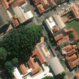 Sand Volleyball Court in Leme, SP — aerial view