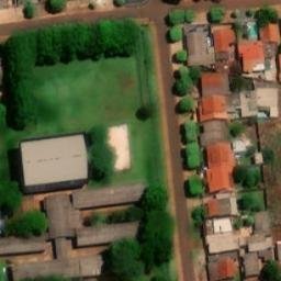 Sand Volleyball Court in Dourados, MS — aerial view