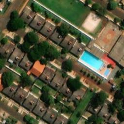 Sand Volleyball Court in Dourados, MS — aerial view