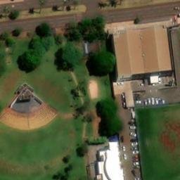Sand Volleyball Court in Dourados, MS — aerial view