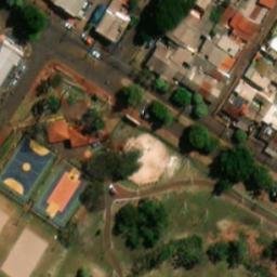 Sand Volleyball Court in Dourados, MS — aerial view