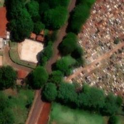 Sand Volleyball Court in Dourados, MS — aerial view