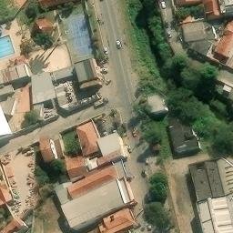 Sand Volleyball Court in Itamonte, MG — aerial view