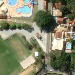Sand Volleyball Court in Macaé, RJ — aerial view
