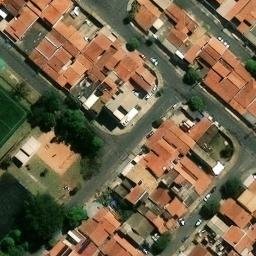 Sand Volleyball Court in Paulínia, SP — aerial view