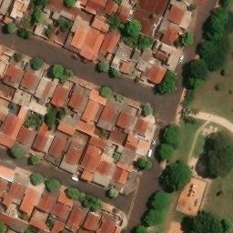 Sand Volleyball Court in Tarumã, SP — aerial view