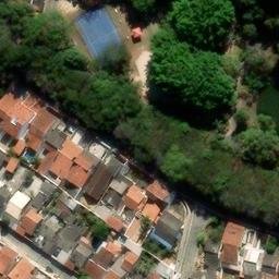 Sand Volleyball Court in Guaratinguetá, SP — aerial view