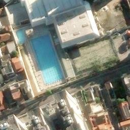 Sand Volleyball Court in São Gonçalo, RJ — aerial view