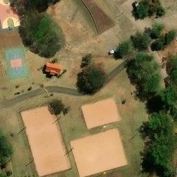 Sand Volleyball Court in Campinas, SP — aerial view
