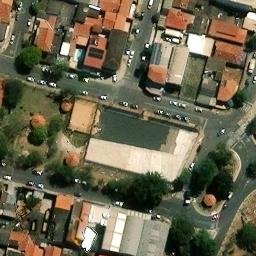 Quadra de Vôlei de praia — aerial view
