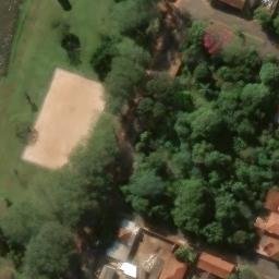 Sand Volleyball Court in Salto Grande, SP — aerial view