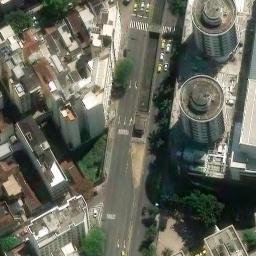 Sand Volleyball Court in Rio de Janeiro, RJ — aerial view