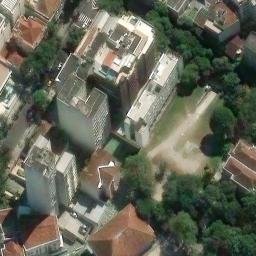 Sand Volleyball Court in Rio de Janeiro, RJ — aerial view