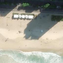 Volei em ipanema — aerial view
