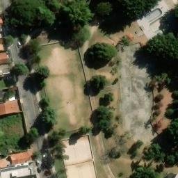 Sand Volleyball Court in Taubaté, SP — aerial view
