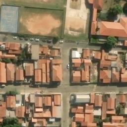 Sand Volleyball Court in Laranjal Paulista, SP — aerial view