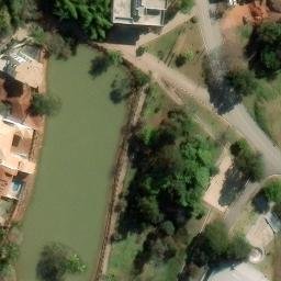 Sand Volleyball Court in Cunha, SP — aerial view