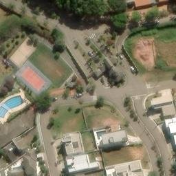 Sand Volleyball Court in Jarinu, SP — aerial view