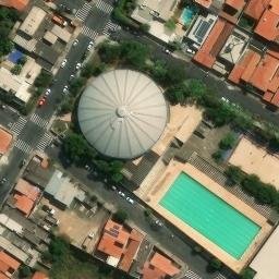 Sand Volleyball Court in Salto, SP — aerial view