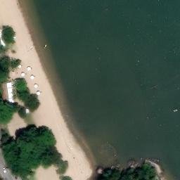 Sand Volleyball Court in Paraty, RJ — aerial view