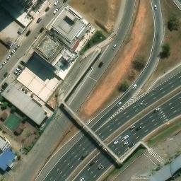 Sand Volleyball Court in São José dos Campos, SP — aerial view