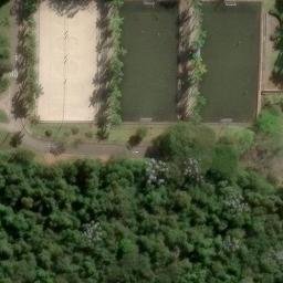 Quadras de areia SESC Itaquera — aerial view