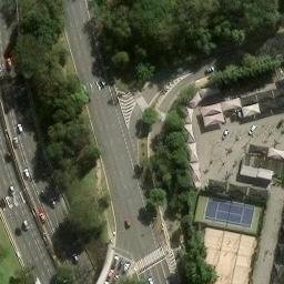 Sand Volleyball Court in São Paulo, SP — aerial view