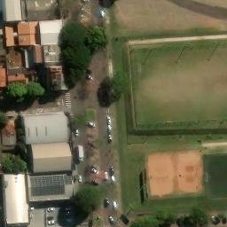Sand Volleyball Court in Cianorte, PR — aerial view