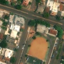 Sand Volleyball Court in Altônia, PR — aerial view