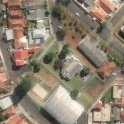 Sand Volleyball Court in Telêmaco Borba, PR — aerial view