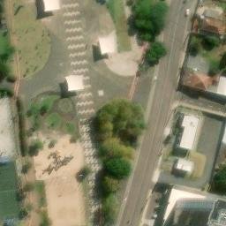 Sand Volleyball Court in Ponta Grossa, PR — aerial view