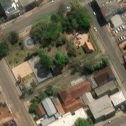 Sand Volleyball Court in Prudentópolis, PR — aerial view