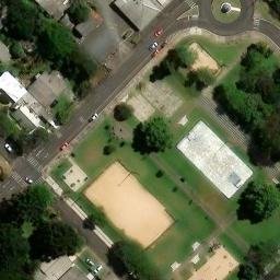 Sand Volleyball Court in Guarapuava, PR — aerial view