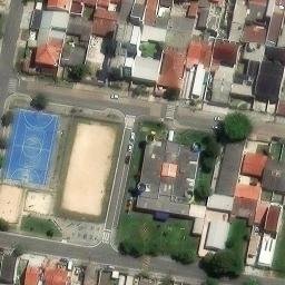 Quadra de Voleid e Praia Pineville — aerial view