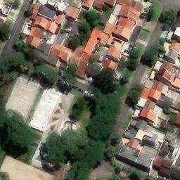Sand Volleyball Court in Curitiba, PR — aerial view