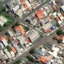 Sand Volleyball Court in Curitiba, PR — aerial view