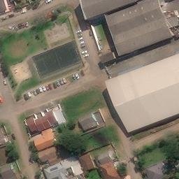 Sand Volleyball Court in União da Vitória, PR — aerial view