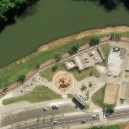 Sand Volleyball Court in Jaraguá do Sul, SC — aerial view
