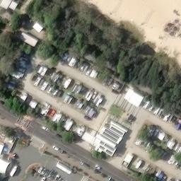 Mooloolaba Public Beach Volleyball Courts — aerial view