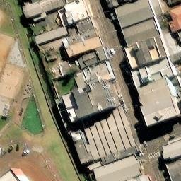 Sand Volleyball Court in Fraiburgo, SC — aerial view
