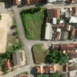 Sand Volleyball Court in Brusque, SC — aerial view