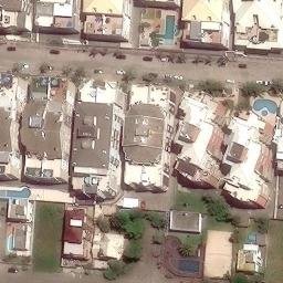 Sand Volleyball Court in Florianópolis, SC — aerial view