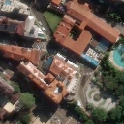 Sand Volleyball Court in Piratuba, SC — aerial view