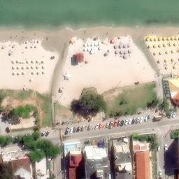 Sand Volleyball Court in Florianópolis, SC — aerial view