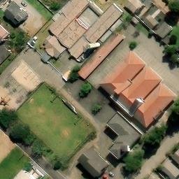 Quadra de voleibol — aerial view
