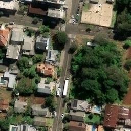 Sand Volleyball Court in Dois Irmãos, RS — aerial view