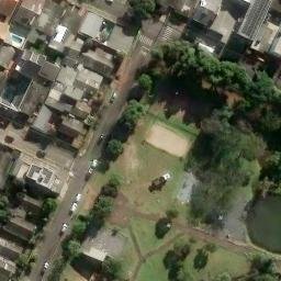 Quadra de vôleibol de areia — aerial view