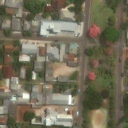 Sand Volleyball Court in Charqueadas, RS — aerial view